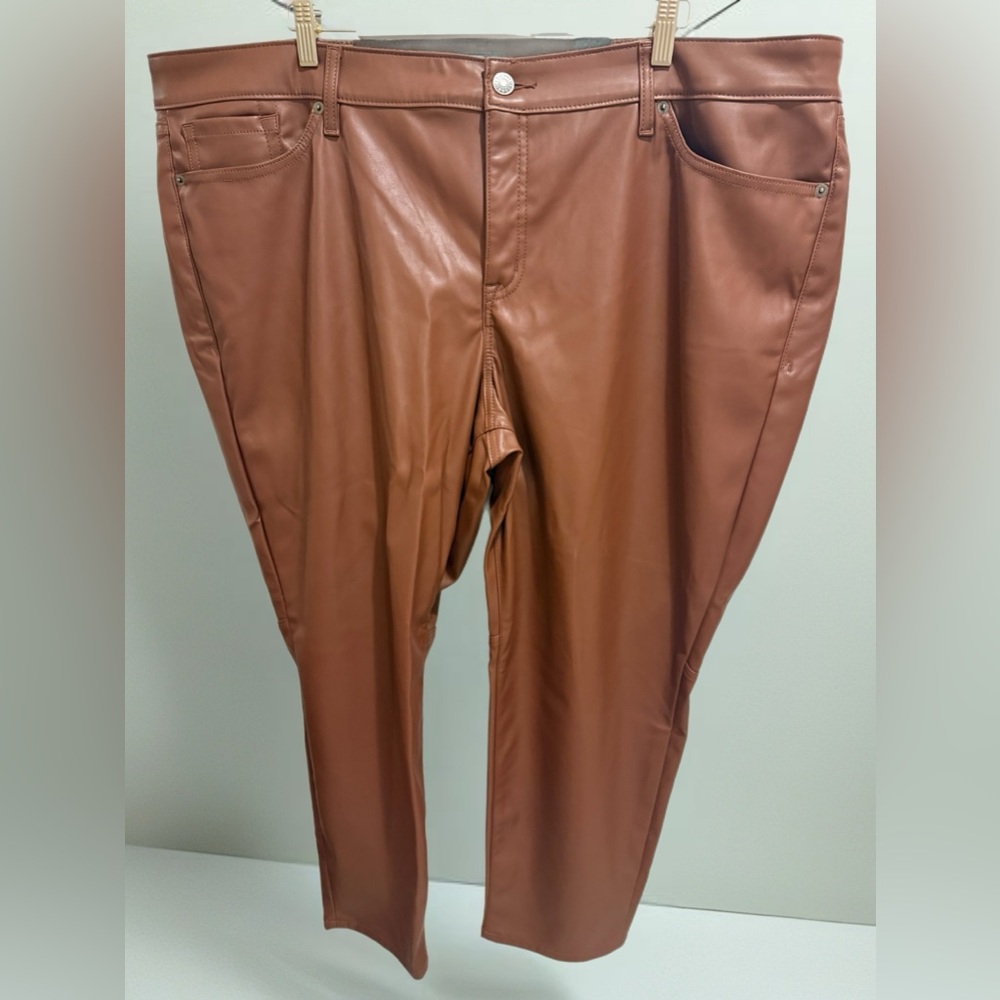 Torrid Brown Faux Leather Pants